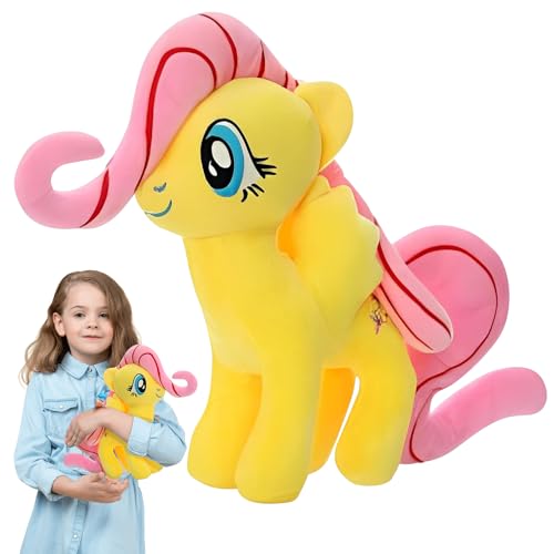 DONGSZQ Little Pony Kuscheltier, 20 cm Pferd Plüschtier, Geschenke für Kinder und Fans (Yellow) von DONGSZQ