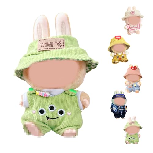 Kleidungsset für Puppe, Kleidung für 17 cm große Puppe, Puppenzubehör, Puppenkleidung, für 17cm Plush Pullover Hoodie Bekleidung DIY Kinder Geschenke von DONGSZQ