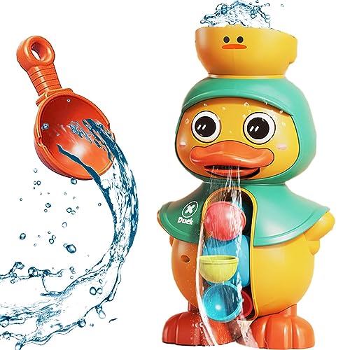 Badespielzeug für Kinder Ente Baby Bad Spielzeug Badewanne Spielzeug Kinder Wasser Spielzeug Dusche Badezeit Schwimmbad Spaß Wasser Spielzeug (blau) von DONGTATA