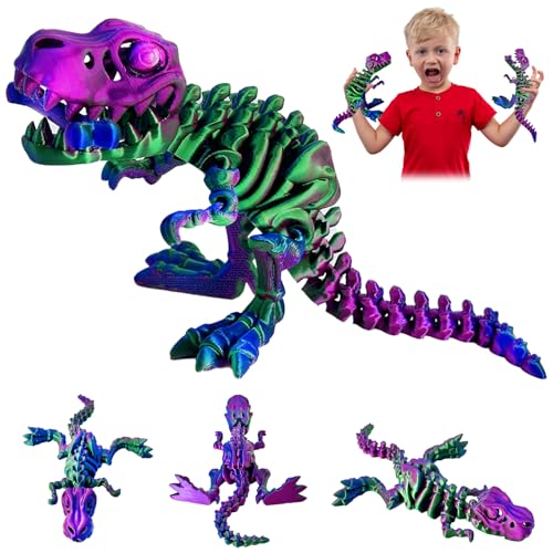 DONGATATA 3D-Druck von Dinosauriern (Dazzling - Colorful-L) von DONGTATA