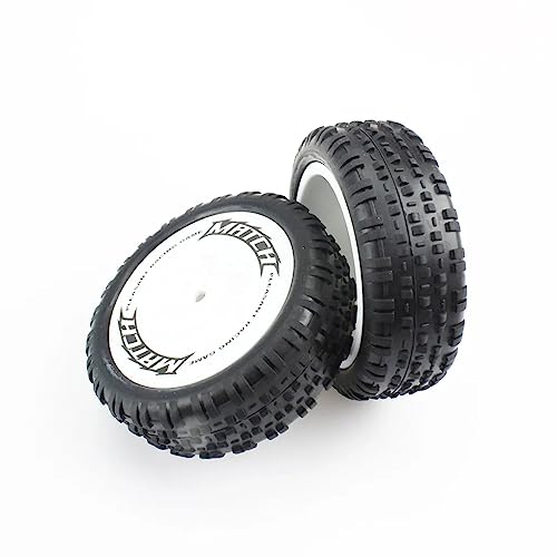 2 x langlebige Vorderrad-Reifen RC Ersatzteile für WLtoys 104001 RC Car von DONGXINGWEI