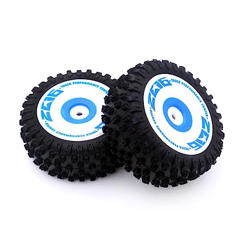 DONGXINGWEI 2 Stück Hinterrad-Reifen RC Ersatzteile für WLtoys 124017 RC Car von DONGXINGWEI