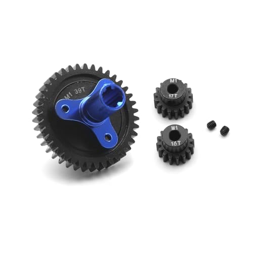 DONGXINGWEI Metall M1 39T Slipper Kupplungsgetriebe mit 16T 17T Motor Ritzel Getriebe Set RC Teile für 1/10 ARRMA Granite Senton Vorteks Big Rock 3S, Kraton Outcast 4S 1/8 Typhon 3S RC Car DONGXINGWEI Metall M1 39T Slipper Kupplungsgetriebe mit 16T 17T Motor Ritzel Getriebe Set RC Teile für 1/10 ARRMA Granite Senton Vorteks Big Rock 3S, Kraton Outcast 4S 1/8 Typhon 3S RC Car von DONGXINGWEI