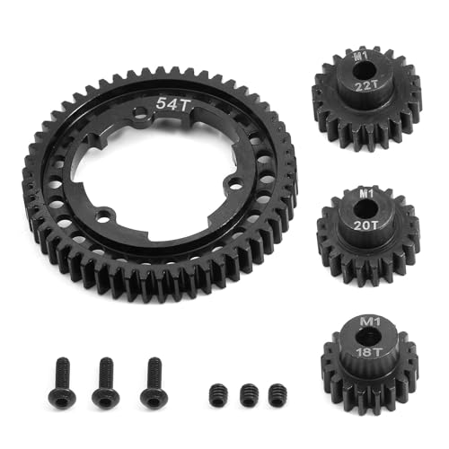 Stahl 54T Stirnrad Hauptgetriebe mit M1 18T 20T 22 Motor Ritzel Getriebe RC Teile für TRAXXAS 1/5 X-Maxx, 1/7 XO-1, 1/10 Maxx, 1/10 E-REVO 2.0 VXL RC Car Stahl 54T Stirnrad Hauptgetriebe mit M1 18T 20T 22 Motor Ritzel Getriebe RC Teile für TRAXXAS 1/5 X-Maxx, 1/7 XO-1, 1/10 Maxx, 1/10 E-REVO 2.0 VXL RC Car von DONGXINGWEI