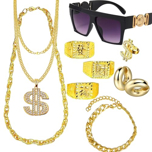 DONGZQAN Partyzubehör Hippie Kostüm Set von DONGZQAN