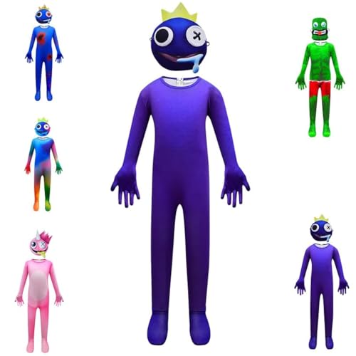DONY Rainbow Kostüm Kinder Friends,Rainbow Gruselig Costume,Karikatur Monster Overall Cosplay Thema Kostüm, Kinderkleider Karneval Verkleidung Weihnachten Party Halloween,Purple Green Blue Pink DONY Rainbow Kostüm Kinder Friends,Rainbow Gruselig Costume,Karikatur Monster Overall Cosplay Thema Kostüm, Kinderkleider Karneval Verkleidung Weihnachten Party Halloween,Purple Green Blue Pink von DONY