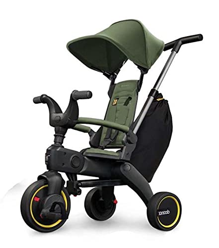 Doona Liki Trike S3 - das weltweit kompakteste Faltbare Dreirad - Hochwertig, multifunktional, Cooles Design - für Kinder von 10-36 Monate (Desert Green) von Doona
