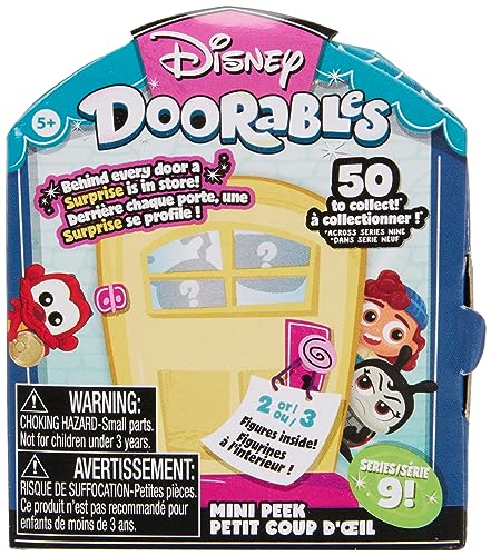 DOORABLES Disney Mini Peek Box mit 2 oder 3 Überraschungsfiguren, Neue Serie, 50 Neue Figuren zum Sammeln, zufällige Modelle, Spielzeug für Kinder ab 5 Jahren, DRB11 von DOORABLES