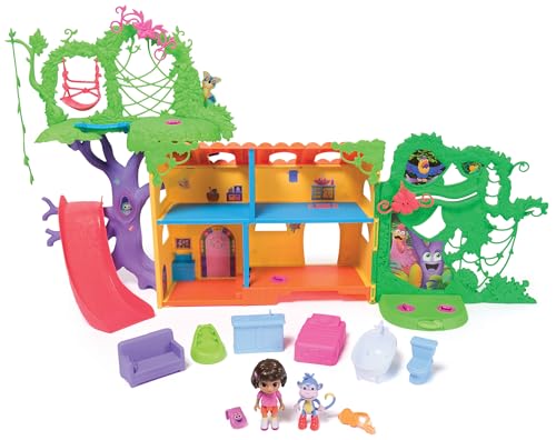 Dora Regenwald Casita Spielset - mit 2 Figuren, 8 Accessoires, 2 Songs und Geräuscheffekten aus der beliebten TV-Serie, für fantasievolles Geschichtenerzählen, für Kinder ab 3 Jahren Dora Regenwald Casita Spielset - mit 2 Figuren, 8 Accessoires, 2 Songs und Geräuscheffekten aus der beliebten TV-Serie, für fantasievolles Geschichtenerzählen, für Kinder ab 3 Jahren von DORA