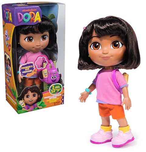 Dora Sing mit Mir Puppe 35 cm große Puppe zur beliebten TV-Serie mit 2 Liedern und mehr als 25 Sätzen & Geräuschen Deutsch/Englisch und Italienisch/Englische Sprachversion für Kinder ab 3 Jahren Dora Sing mit Mir Puppe 35 cm große Puppe zur beliebten TV-Serie mit 2 Liedern und mehr als 25 Sätzen & Geräuschen Deutsch/Englisch und Italienisch/Englische Sprachversion für Kinder ab 3 Jahren von DORA