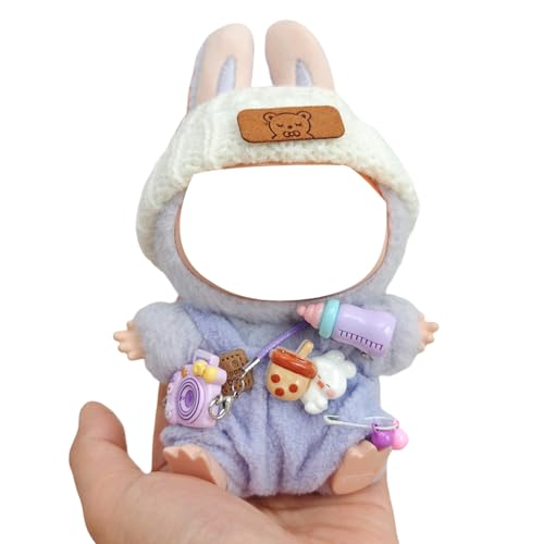17 cm Puppenkleidung, Miniatur-Outfit-Ensembles mit Hut und dekorativen Gegenständen für 15 17 cm große Plüschpuppen 17 cm Puppenkleidung, Miniatur-Outfit-Ensembles mit Hut und dekorativen Gegenständen für 15 17 cm große Plüschpuppen von DOSERTY