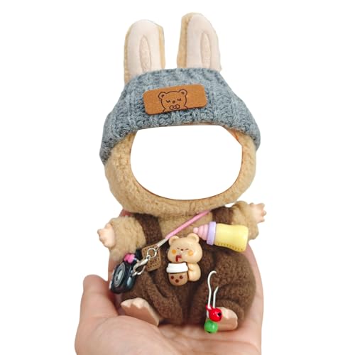 17 cm Puppenkleidung, Miniatur-Outfit-Ensembles mit Hut und dekorativen Gegenständen für 15 17 cm große Plüschpuppen 17 cm Puppenkleidung, Miniatur-Outfit-Ensembles mit Hut und dekorativen Gegenständen für 15 17 cm große Plüschpuppen von DOSERTY