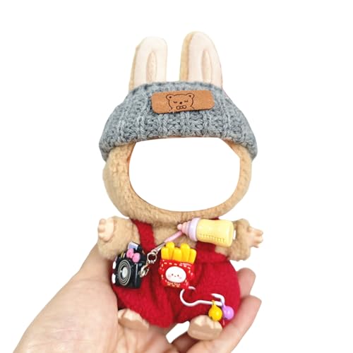 17 cm Puppenkleidung, Miniatur-Outfit-Ensembles mit Hut und dekorativen Gegenständen für 15 17 cm große Plüschpuppen 17 cm Puppenkleidung, Miniatur-Outfit-Ensembles mit Hut und dekorativen Gegenständen für 15 17 cm große Plüschpuppen von DOSERTY