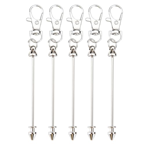 DOSERTY 5-teiliges multifunktionales Perlenschlüssel-Set, Metallstruktur, modische Tasche und Schlüsseldekoration, Perlen-Schlüsselanhänger für Party, handgefertigtes Schlüsselanhänger-Zubehör DOSERTY 5-teiliges multifunktionales Perlenschlüssel-Set, Metallstruktur, modische Tasche und Schlüsseldekoration, Perlen-Schlüsselanhänger für Party, handgefertigtes Schlüsselanhänger-Zubehör von DOSERTY