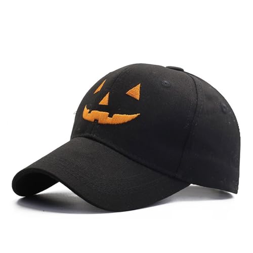 DOSERTY Baseballmütze mit Punk-Kürbisgesicht für Eltern und Kinder, Halloween, Party, Festival, Requisiten, Mode, Hiphop, Tanzen, Halloween von DOSERTY