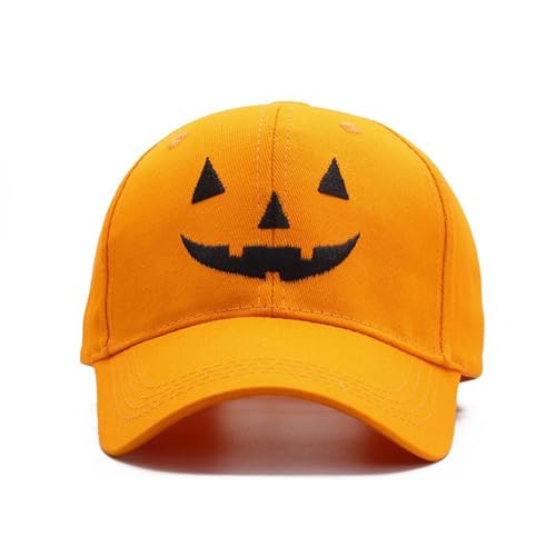 DOSERTY Baseballmütze mit Punk-Kürbisgesicht für Eltern und Kinder, Halloween, Party, Festival, Requisiten, Mode, Hiphop, Tanzen, Halloween von DOSERTY