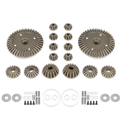 DOSERTY Differentiale Ausrüstung Hocheffizienz Differentialsysteme Kits 39T Für XV02 TT02 MB01 BT01 XM01 Fernbedienungsauto Autoteile von DOSERTY