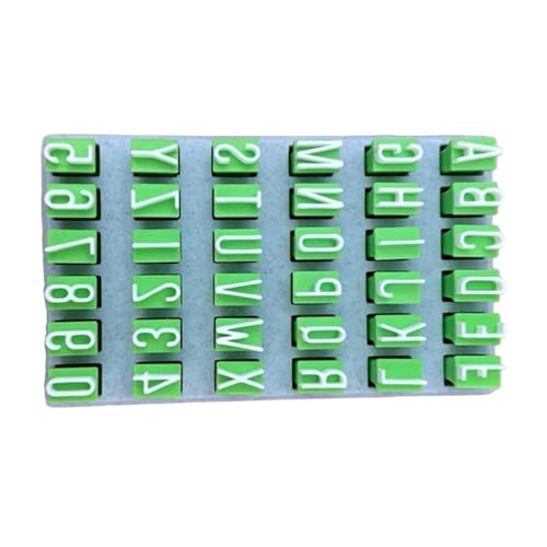 DOSERTY Künstlerisches Ton-Schriftzug-Stempel-Set, Gravur, ideal für Keramik-Geschenke und pädagogische Aktivitäten, handgefertigte Alphabetform für Keramik von DOSERTY