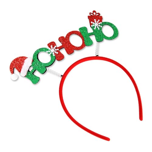 DOSERTY Neujahrs-Stirnband, Foto-Requisiten, lustiges Stirnband, Party-Schleife, Karaoke-Party, Haarreif, Weihnachtsgeweih, für Weihnachten, Bühne, Stirnbänder für Kinder von DOSERTY