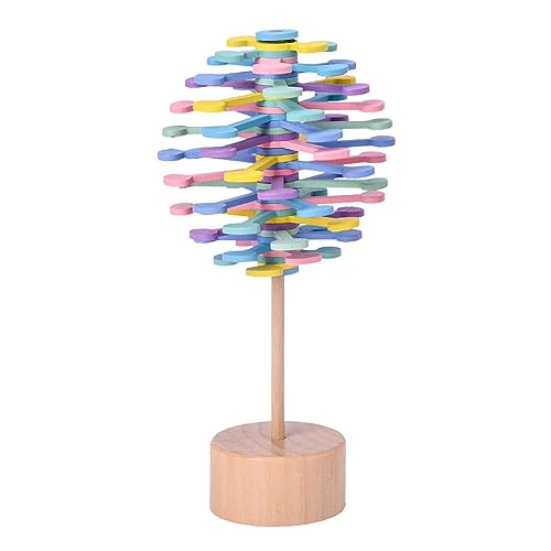 DOSERTY Rotierendes Lollipop Holz Eltern Kind Bunte Bildungsspielzeug Dekompression Ornament Haushalt Home Office Dekoration DOSERTY Rotierendes Lollipop Holz Eltern Kind Bunte Bildungsspielzeug Dekompression Ornament Haushalt Home Office Dekoration von DOSERTY