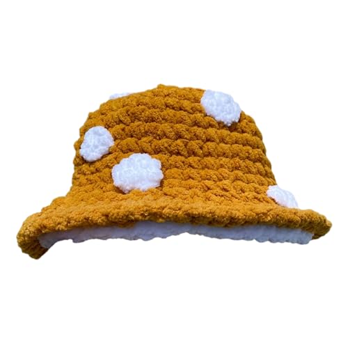 DOSERTY Strickeimer Für Frauen Lustige Pilzhut Elegante Häkelhut Fashion Fisherman Kinder Kostüm Kopfbedeckung DOSERTY Strickeimer Für Frauen Lustige Pilzhut Elegante Häkelhut Fashion Fisherman Kinder Kostüm Kopfbedeckung von DOSERTY