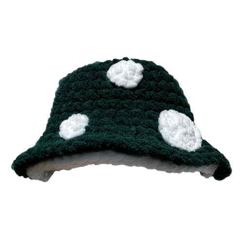 DOSERTY Strickeimer Für Frauen Lustige Pilzhut Elegante Häkelhut Fashion Fisherman Kinder Kostüm Kopfbedeckung DOSERTY Strickeimer Für Frauen Lustige Pilzhut Elegante Häkelhut Fashion Fisherman Kinder Kostüm Kopfbedeckung von DOSERTY