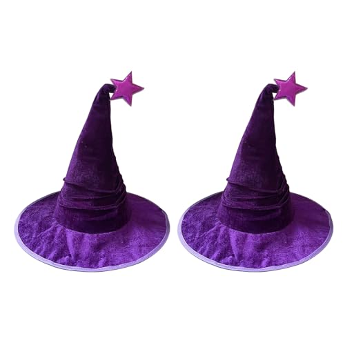DOSERTY Zerquetschter Hexenhut, Vintage-Stil, Halloween-Party-Zubehör mit Stahldrahtkrempe für Cosplays, Kostüm, Fotografie, geheimnisvoller Hexenhut DOSERTY Zerquetschter Hexenhut, Vintage-Stil, Halloween-Party-Zubehör mit Stahldrahtkrempe für Cosplays, Kostüm, Fotografie, geheimnisvoller Hexenhut von DOSERTY