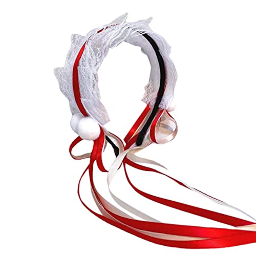 Frauen-Kopfschmuck aus Netzstoff mit Schleife, pelziger Ball, schönes Stirnband, Dienstmädchen, Anime, Cosplay, Neuheit, Haarreif, Requisiten, Spitzen-Haarreifen, Anime-Cosplay-Kopfschmuck Frauen-Kopfschmuck aus Netzstoff mit Schleife, pelziger Ball, schönes Stirnband, Dienstmädchen, Anime, Cosplay, Neuheit, Haarreif, Requisiten, Spitzen-Haarreifen, Anime-Cosplay-Kopfschmuck von DOSERTY