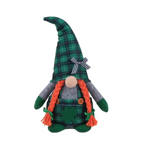 Frühlingswichtel, Patrick's Day, gesichtslose Puppe, Urlaub, Heimdekoration, Plüsch, handgefertigt, schwedische Tomtes, Zwerge für Bauernhaus, irische Puppe von DOSERTY