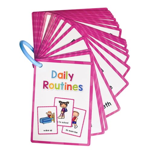 Lernkarte für Kleinkinder, englisch, Vokabelkarteikarten, 11 x 8 cm, für Kindergarten, Vorschule, Klassenzimmer, Lehrhilfe, Lernkarten, Kindergarten Lernkarte für Kleinkinder, englisch, Vokabelkarteikarten, 11 x 8 cm, für Kindergarten, Vorschule, Klassenzimmer, Lehrhilfe, Lernkarten, Kindergarten von DOSERTY