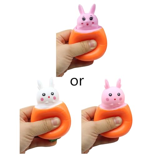 Quetschierbares Karotten Kaninchenspielzeug Für Kinder Popup Neuheit Zappel Handsqueeze Spielzeug Für Autistische Kinder Party Requisiten Kaninchen Karotten Stressspielzeug Squeez Spielzeug von DOSERTY