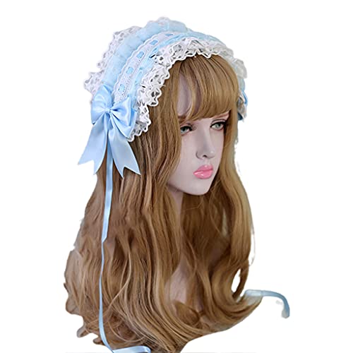 Star Lace Ribbon Bow Headband Cosplay Headdress Japanese Sweet Lovely Ruffled Hairpin Maid Hair Accessories Anime Maid Cosplay Hair Accessories Star Lace Ribbon Bow Headband Cosplay Headdress Japanese Sweet Lovely Ruffled Hairpin Maid Hair Accessories Anime Maid Cosplay Hair Accessories von DOSERTY