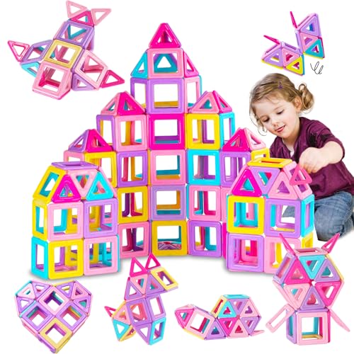 Magnetische Bausteine 38 Teile Magnete Magnetbausteine Magnet Spielzeug Kinder Magnetspiel für kinder ab 3 4 5 6 Jahre Mädchen Junge Weihnachten Geburtstags Geschenk ab 3 4 5 6 Jahre Mädchen Junge von DOTDROPTRY