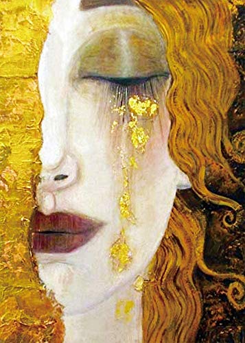 DOUBLETOP Gustavo Klimt Gold Tränen 1000 Teile Erwachsene Karton Puzzle Spaß Spiel Kunst Wand Foto Bilderrahmen Anhänger Eltern-Kind Aktivitäten Kinder Liebhaber Weihnachten Ostern I Geschenke von DOUBLE TOP