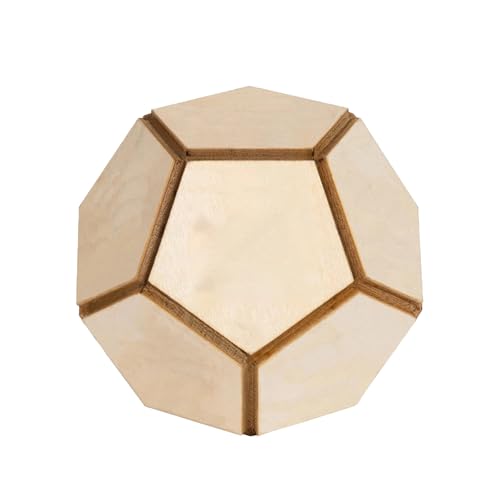 Künstlerische Zodiacs-Thema, 12-seitige Holzwürfel, graviert, langlebig, Holz für Tischspiele und Reisen, gravierte Sternzeichensymbole von DOUDINGMAO