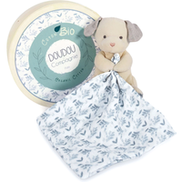 DOUDOU DC3963 Bio Hund mit Schmusetuch, blau 15 cm Doudou Botanic Bio, runde Box Holz DOUDOU DC3963 Bio Hund mit Schmusetuch, blau 15 cm Doudou Botanic Bio, runde Box Holz von DOUDOU