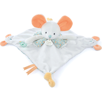 DOUDOU DC4055 Schmusetuch Maus mit Fingerpuppe 30 cm von DOUDOU