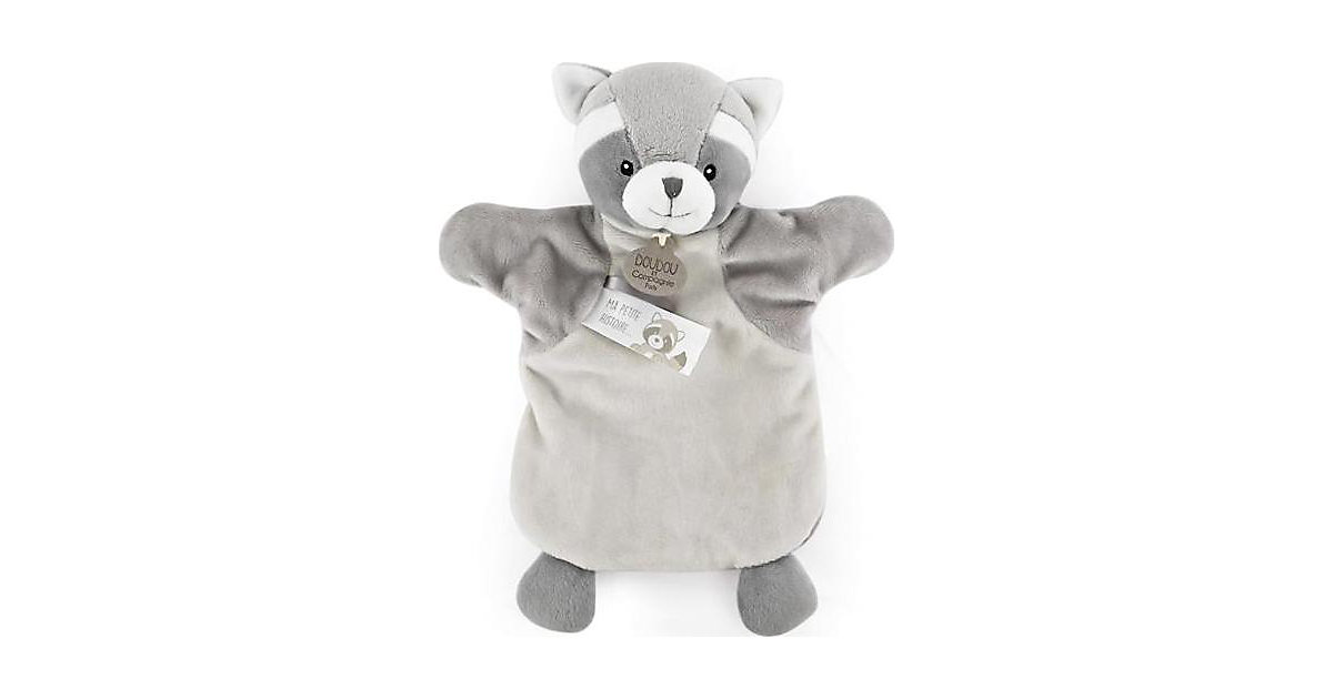 Handpuppe Waschbär 25cm grau-kombi von DOUDOU