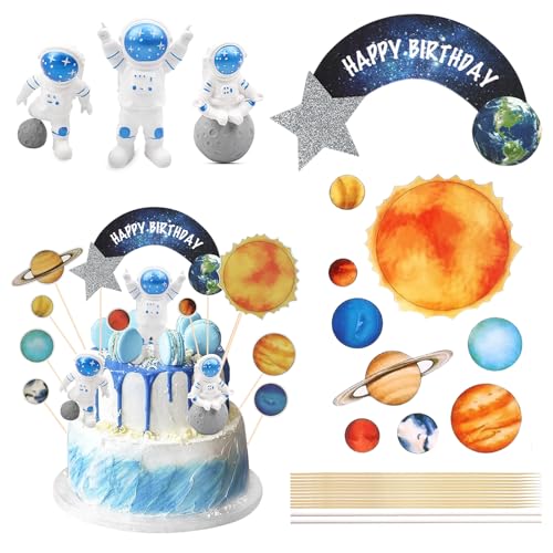 DOWNDRIFT Tortendeko Weltraum,13 Stück Weltraum Kindergeburtstag,Geburtstag Weltraum Kuchen Deko,Astronauten Kuchendekoration,Kuchendeko Geburtstag Astronaut für Weltraum Kindergeburtstag DOWNDRIFT Tortendeko Weltraum,13 Stück Weltraum Kindergeburtstag,Geburtstag Weltraum Kuchen Deko,Astronauten Kuchendekoration,Kuchendeko Geburtstag Astronaut für Weltraum Kindergeburtstag von DOWNDRIFT