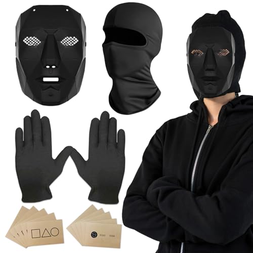 DOWNDRIFT Squidgame Mask,Karneval Masken The Game Maske,Squidgame Kostüme Masken,Maske Karneval Herren,Karneval Maske Fasching Karneval Kostüm für Herren,Damen DOWNDRIFT Squidgame Mask,Karneval Masken The Game Maske,Squidgame Kostüme Masken,Maske Karneval Herren,Karneval Maske Fasching Karneval Kostüm für Herren,Damen von DOWNDRIFT