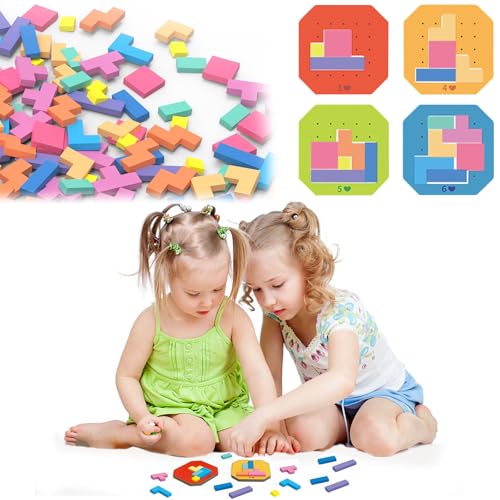 DOWNDRIFT Tetris Duell Spiel Tangram Kinder 128 Pcs Tetris Puzzle Spiel ab 6 Konzentrationsspiele für Kind Denksportaufgaben Spielzeuge für Kinder ab 2 3 4 Jahr DOWNDRIFT Tetris Duell Spiel Tangram Kinder 128 Pcs Tetris Puzzle Spiel ab 6 Konzentrationsspiele für Kind Denksportaufgaben Spielzeuge für Kinder ab 2 3 4 Jahr von DOWNDRIFT