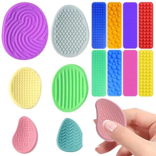 Fidget Toys Sensory Stones 14 Sensorik Spielzeug Adhs Spielzeug,Anti Stress Kinder,Sensory Worry Stone Fidget Toys für Erwachsene Kinder ADHS und Autismus von DOWNDRIFT