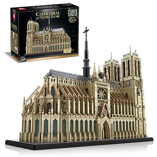DOYAY Reobrix 66016 Architecture Notre-Dame de Paris für Lego Architecture, Riesiges Modell Klemmbausteine Bauset Kompatibel mit Lego Architecture von DOYAY