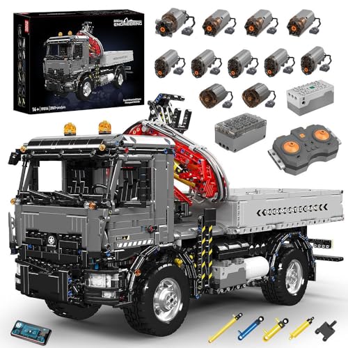 DOYAY Technik Kran LKW, MK 19016, MOC Technik Ferngesteuert Truck Mit Pneumatik Kran, APP Kipper Klemmbausteine Mit 6.0 Akkubox, 11 Motoren, Pneumatik Set Modell Bausatz, 3760+ Teile DOYAY Technik Kran LKW, MK 19016, MOC Technik Ferngesteuert Truck Mit Pneumatik Kran, APP Kipper Klemmbausteine Mit 6.0 Akkubox, 11 Motoren, Pneumatik Set Modell Bausatz, 3760+ Teile von DOYAY