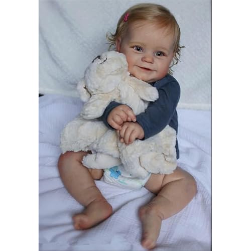 DOYSDJH Reborn Babypuppe 50 cm,Weiche Silikonpuppe Reborn Baby Mädchen Neugeborenes Baby Körper Aus Baumwolle Reborn Puppen Lebensecht Jungen & Mädchen Spielzeug Geschenk Mit Zubehör DOYSDJH Reborn Babypuppe 50 cm,Weiche Silikonpuppe Reborn Baby Mädchen Neugeborenes Baby Körper Aus Baumwolle Reborn Puppen Lebensecht Jungen & Mädchen Spielzeug Geschenk Mit Zubehör von DOYSDJH