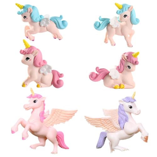 DOwrap 6 Stück Einhorn Mini Figuren,Einhorn Cupcake Figuren Geburtstagstorte Dekoration Einhorn Tortendeko Cartoons Kuchen Topper Desktop Ornament Für Kinder Mädchen Junge Geburtstag Party Baby Shower DOwrap 6 Stück Einhorn Mini Figuren,Einhorn Cupcake Figuren Geburtstagstorte Dekoration Einhorn Tortendeko Cartoons Kuchen Topper Desktop Ornament Für Kinder Mädchen Junge Geburtstag Party Baby Shower von DOwrap