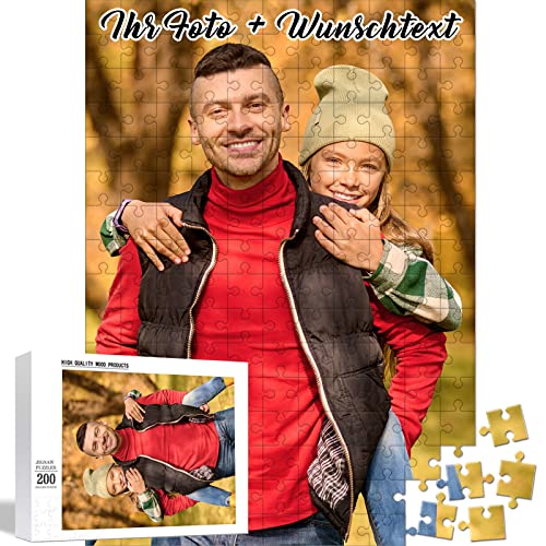 DPDP Puzzle Personalisiert, 200 bis 1000 Teile Fotopuzzle mit eigenem Bild, Individuelles Puzzle zum selber gestalten, Geschenkidee für Erwachsene Kinder (200 Teile, Kartonverpackung) von DPDP