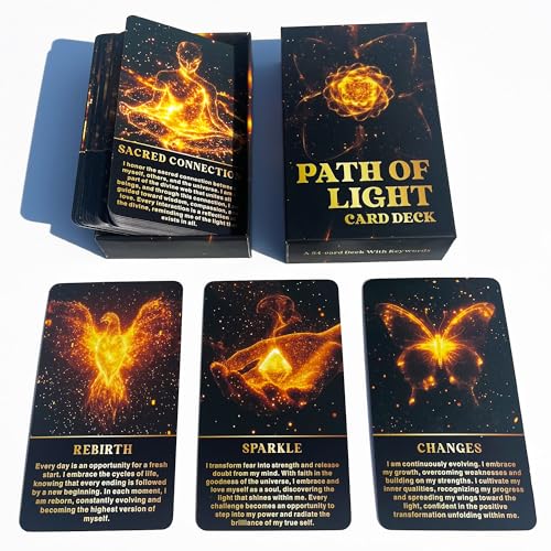 Path of Light Orale Deck, Spiritual Guidance Orakelkarten, Selbstentdeckung und tägliche Affirmationen, Lebensbeziehungen Orakelkarten für Anfänger, Heilung Orakel Deck für spirituelle Entwicklung Path of Light Orale Deck, Spiritual Guidance Orakelkarten, Selbstentdeckung und tägliche Affirmationen, Lebensbeziehungen Orakelkarten für Anfänger, Heilung Orakel Deck für spirituelle Entwicklung von DPEHAKMK