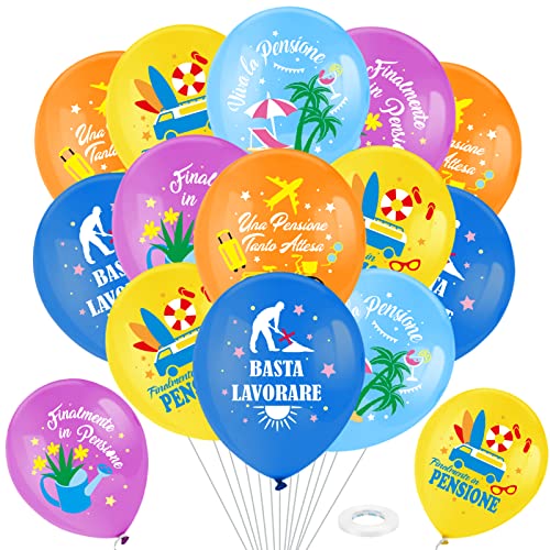 DPKOW 25pcs Palloncini Finalmente in Pensione, Palloncini in Lattice Colorati per Decorazioni di Feste di Pensionamento DPKOW 25pcs Palloncini Finalmente in Pensione, Palloncini in Lattice Colorati per Decorazioni di Feste di Pensionamento von DPKOW