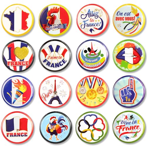 DPKOW 32pcs Spiele Paris von Frankreich Anstecknadeln für Anhänger der französischen Mannschaft Zubehör, Anstecknadeln für Spiele Paris von Frankreich Goodies Souvenir Frankreich Geschenk Fans DPKOW 32pcs Spiele Paris von Frankreich Anstecknadeln für Anhänger der französischen Mannschaft Zubehör, Anstecknadeln für Spiele Paris von Frankreich Goodies Souvenir Frankreich Geschenk Fans von DPKOW